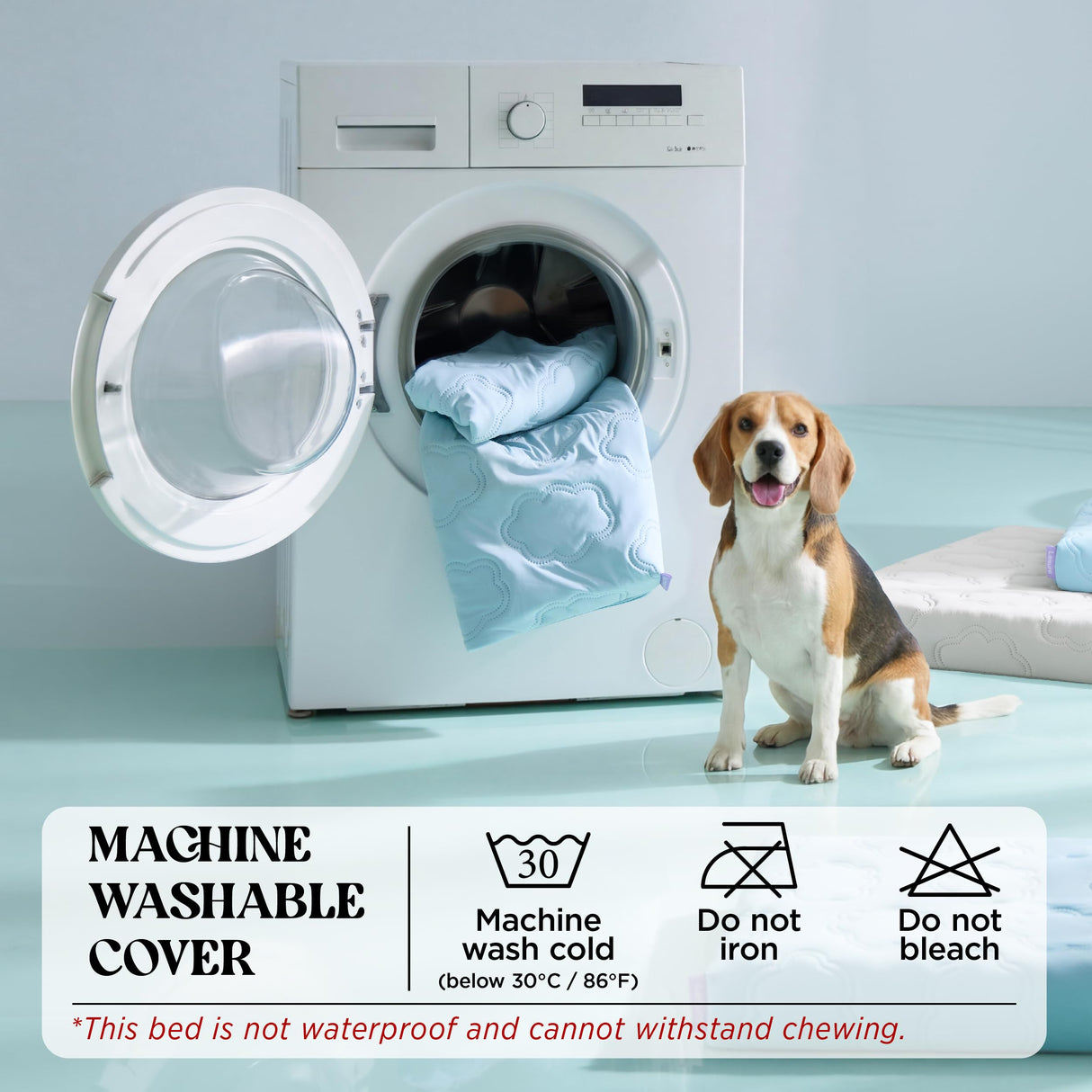 LE SURE Orthopedic Cooling Dog Bed, XL Q-Max>0.5 Cooling Mat with Removable Washable Cover, Breathable Egg Crate Foam Non-Slip Summer Pad for Extra Large Active/Senior/Long-Haired Pets, 41x27 Inch