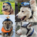 Namsan Large Dog Helmet, Dog Helmets for Large Dogs, Doggie Motorcycle Helmets with Ear Holes, Outdoor Doggy Bike Helmet for Head Protection, Adjustable, Black L