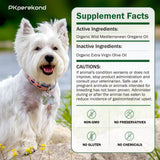 Oregano Oil for Dogs, Over 88% Carvacrol, Strengthen Bladder Function, Dog Diarrhea Relief, Natural Immune Support for Dogs, Promote Overall Health, Wild Mediterranean Oregano Oil Drop for Dog 1 fl.oz