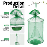 Qualirey 18 Pcs Ranch Fly Trap Outdoors Stable Fly Trap Reusable Horse Fly Traps Outdoor Hanging Pest Fly Trap Fly Catcher Cage with Pots Flay for Farm Orchard Restaurants