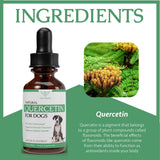 Quercetin for Dogs - Quercetin for Dogs Allergies - Supports Immune, Respiratory, Skin Health & More - Dog Allergy Support - Dog Allergy Relief - 1 fl oz