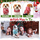 Kacctyen 200 Pcs Christmas Dog Bandana Bulk for Groomers Winter Holiday Triangle Bandanas with Christmas Patterns Soft and Adjustable Kerchief Scarf for Small Medium Large Dogs Cats Pets Grooming