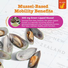 Load image into Gallery viewer, Zesty Paws Mussel Mobility Bites for Dogs - New Zealand Green Lipped Mussel with Natural Glucosamine &amp; Chondroitin + Omega-3 Fatty Acids - Hip &amp; Joint Support Supplement Soft Chews – 90 Count

