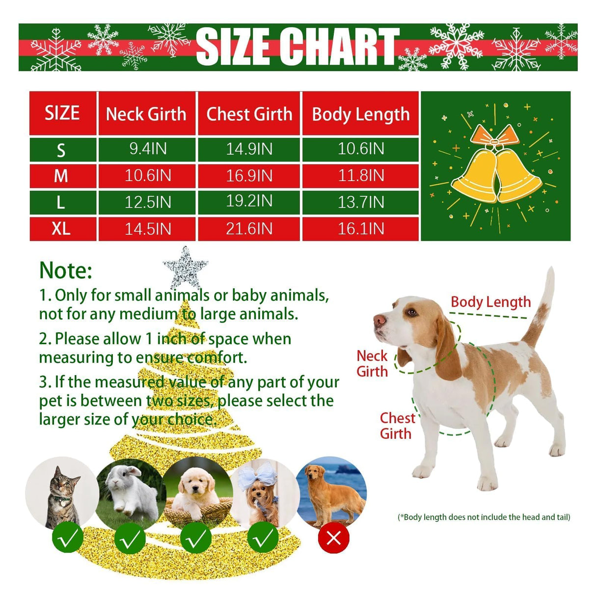Dog Christmas Red Velvet Dress Cute Puppy Xmas Outfits Santa Claus Cat Skirt with 2 Bow Accessories Thermal Winter Warm Dog Clothes Coat Holiday Costumes(X-Large)