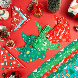 Jeere 100 Pcs Christmas Dog Bandanas Bulk Xmas Red and Green Bandanas for Dogs Triangle Kerchief Bibs Scarf Set for Pet Christmas Costume Photo Props Accessories Pet Shops Groomers Owners, 25 Styles