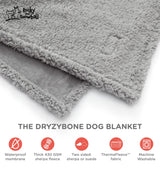 Waterproof Dog Blankets for Large Dogs Washable - Sherpa Dog Blanket for Bed, Pet Covers for Couches and Sofas, Cars 60x80