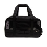 Sherpa Expandable Travel Pet Carrier, Airline Approved & Guaranteed On Board - Black, Medium
