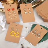ovsor Works Great 500 Pcs Earring Display Cards - Well-made Earring Cards with Good Paper Quality, Plus Clear 500 Pcs Packaging Bags That Don't Tear Easily, for Earrings Necklace Jewelry Packaging