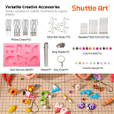 Shuttle Art Polymer Paste, 50 Colours of Modelling Clay with Modelling Tools Accessories, DIY Clay Kit Oven Bake, Non-Toxic for Children