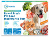5Strands Raw & Fresh Pet Food Intolerance Test, at Home Gut Health Test for Dogs & Cats, 400+ Raw & Gently Cooked Fresh Food Items Tested, Accurate for All Ages & Breeds, Fast 4 Day Results