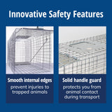 HAVAHART 1079SR Large 1-Door Humane Catch and Release Live Animal Trap Cage - Live Raccoon Trap, for Bobcats, Beavers, Dogs, & More