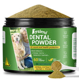 Dog Dental Powder, Dog Teeth Cleaning Powder, Dog Tartar and Remover with Probiotics and Natural Herbal Blend of All Breeds and Ages Mint -150 Grams