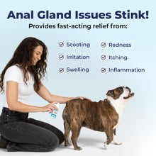 Load image into Gallery viewer, Vetnique Glandex Medicated Dog Butt Wipes or Spray for Dog Scooting - Topical Anti Itch Skin Relief for Soothing Inflamed Anal Glands in Dogs &amp; Cats - Fast Acting Formula (4oz Spray)
