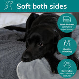 Waterproof Dog Blanket Washable – Dog Waterproof Blanket for Chair & Crate, Reversible Sherpa & Microfiber, Thick 460 GSM Dog Blanket Waterproof, 30x40