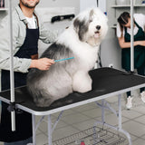 Yaheetech 45-inch Large Heavy Duty Pet Dog Grooming Table W/Adjustable Overhead Arm, Clamps, Two Grooming Noose, Tray