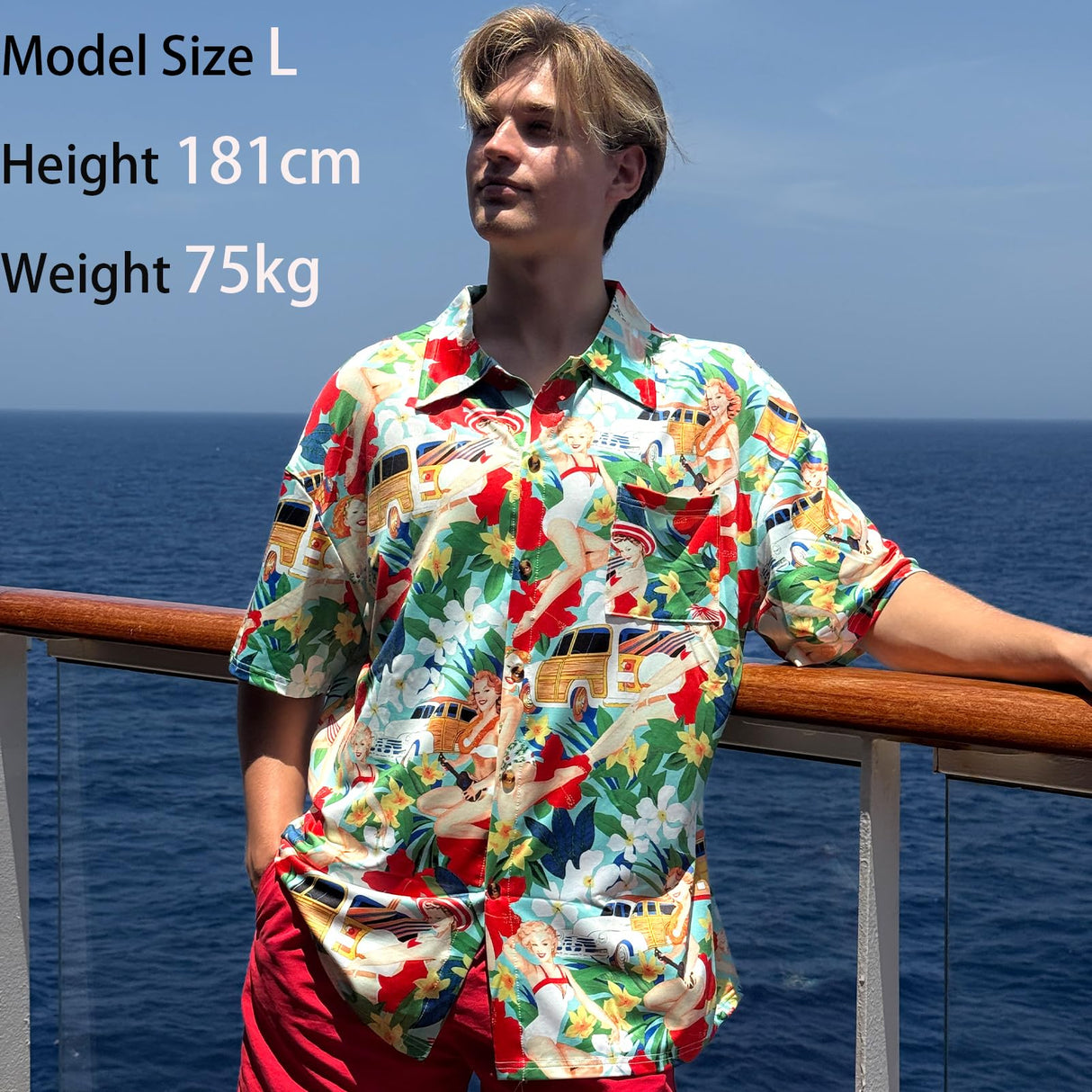 Dog Shirt Hawaii Breathable Cool Beach Style T-Shirt Dog Clothes for Medium to Large Dogs Owners and Pet Shirts Sold Separately,XL Red Girl