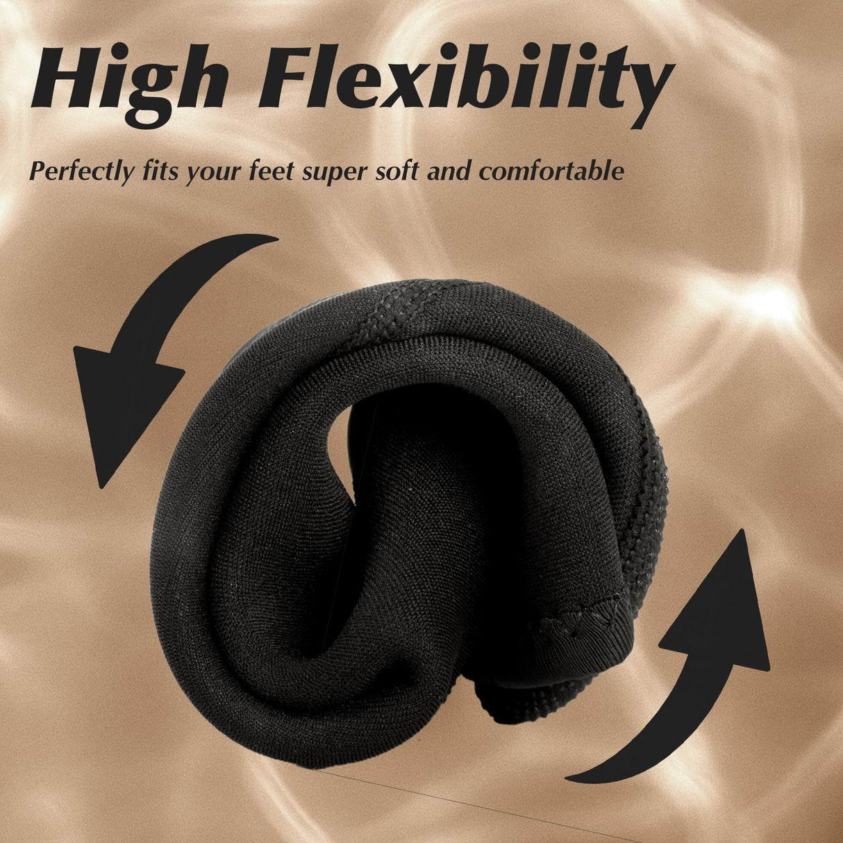 Yakevo Neoprene Socks, Water Socks 3 mm Diving Socks Booties for Outdoor Water Sports