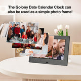 Golony 7 inch Digital Day Dementia Clock for Seniors, Large Medication Reminders Calendar Clock with Day of The Week, Date Time for Elderly Vision Impaired, Memory Loss, Black