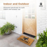 Welcome Dog - 17"x29" - Coir Door Mat with Heavy Duty Backing - Welcome Mats for Entryway, Porch - Anti-Slip PVC & Coconut Fiber Surface - Natural Home Accessories, Minimalist Original Design