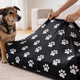 DUKE&LEFTY PetBed Slipcover-Stretch Soft Petbed Cover-Universal-Easy to Remove (Zipper Free)-Navy/Medium