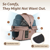 Sway2 Pet Car Seat and Carrier, 2-in-1 Booster Seat for Small Dogs and Cats