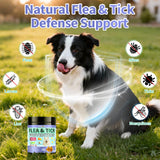 Flea and Tick Prevention for Dogs Chewables – 500 Crunchy & Creamy Tasty Chews, Natural Dog Flea and Tick Treatment Chewable, Oral Flea Chews Supplement for Dogs Puppies, All Breeds & Ages, Chicken