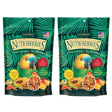 LAFEBER'S Tropical Fruit Nutri-Berries Pet Bird Food, Made with Non-GMO and Human-Grade Ingredients, for Parrots (10 oz Pack of 2)