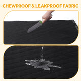 HOMBYS Chew Proof Dog Bed Mat with 14 Metal Rivets - Indestructible Kennel Pad for Teething Puppies & Aggressive Chewers, Durable Waterproof Crate Mat for Medium Dogs, 35" x 22" (Indoor/Outdoor Use)