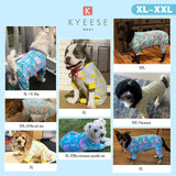 KYEESE Dog Pajamas, Lightweight Dog Pajamas for Small Medium Dogs, Breathable Mesh Dogs PJS Soft Onesie Clothes, Comfy Summer Sun Protection Jammies Pet Sleepwear, Pet Jumpsuit Outfit, Flamingo, XL
