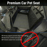 Urbiscape Dog Car Seat for Large Dogs – Sturdy Waterproof Pet Booster with Interior Tether – Washable Reinforced Travel Bed for Comfortable Trips - Large, Medium, and Small Pets - 21x21x20