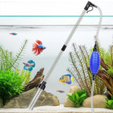 fishkeeper Quick Aquarium Siphon Pump Gravel Cleaner - 256GPH Adjustable Powerful Fish Tank Vacuum Gravel Cleaning Kit for Aquarium Water Changer, Sand Cleaner, Dirt Removal