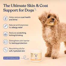 Load image into Gallery viewer, Pawfy Skin &amp; Coat with Salmon Oil - Dog Allergy Relief Chews | Advanced Licking Paws Comfort | Dog Itching Skin Relief &amp; Seasonal Allergies Support - Immune Support &amp; Coat Defense | 30 Chews (Bacon)
