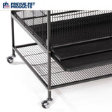 Prevue Hendryx F050 Pet Products Wrought Iron Flight Cage, X-Large, Hammertone Black