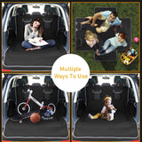 bytaoqipet Cargo Liner for Dogs Waterproof PetCargo Liner with Side Flaps Large SizeUniversal Fit Area with Side and BumperProtector SUV Pet Cargo Liner