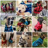KOOLTAIL Plaid Dog Hoodie Pet Clothes Sweater with Hat and Pocket for Small Medium Large Size Dogs, Soft Winter Warm Dog Cold Weather Coat, Fleece Fall Dog Hooded Sweatshirt for Puppy Cats, XL/XXL
