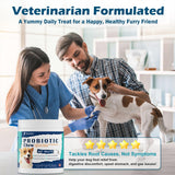 ORAVELi Probiotics for Dogs - Dog Probiotics with Prebiotics & Digestive Enzymes, Support Cut Health, Digestive Health & Immune System, Diarrhea & Allergy Itch Relief, 180 Soft Chews