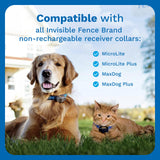Invisible Fence Power Cap Battery - Original IFB Electric Fence Battery Replacement for Dog Collars - Long-Lasting - 2 Pack