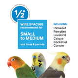 Prevue Hendryx F050 Pet Products Wrought Iron Flight Cage, X-Large, Hammertone Black