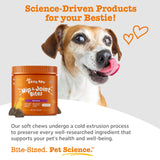 Zesty Paws Hip and Joint Supplement for Dogs - Glucosamine with Chondroitin, MSM, Vitamins C and E Dog Joint Relief - Mobility Bites Duck – 90 Count