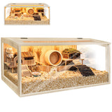 Hamster Cage Chewproof, Large Hamster Cages and Habitats, Openable Top with Acrylic Sheets, Solid Built