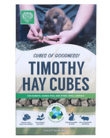 Small Pet Select - Straight Timothy Hay Cubes - 100% All Natural Timothy Hay, Not Blended - Delivered Fresh, Guarantee, (5 lb)