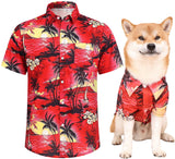 Harbyel Dog Shirts Hawaii Dog Clothes for Small Medium Large Dogs Owner and Pet Shirts are Sold Separately