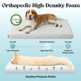 LE SURE Orthopedic Cooling Dog Bed, XL Q-Max>0.5 Cooling Mat with Removable Washable Cover, Breathable Egg Crate Foam Non-Slip Summer Pad for Extra Large Active/Senior/Long-Haired Pets, 41x27 Inch