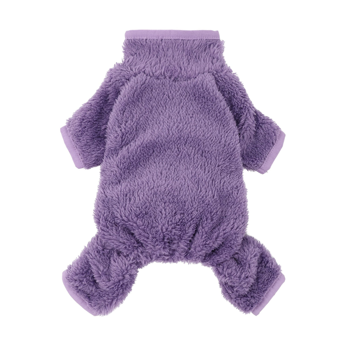 Fitwarm Dog Fuzzy Fleece Pajamas, Dog Winter Clothes for Small Dogs Girl, Pet Jumpsuit, Doggy Apparel, Purple, XXL