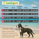 LovinPet Reversible Dog Puffer Coat for Medium & Large Dogs, Down‑Insulated Winter Jacket, Water‑Resistant & Wind‑Resistant, Anti‑Static, Dual-Sided Dark Green & Grey for Cold Weather,2XL