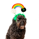 Midlee St. Patrick's Rainbow Pot of Gold Dog Headband Costume