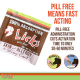 Licks - Skin & Allergy for Dogs - LiquiPaks - 30 Use