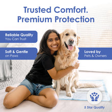 Load image into Gallery viewer, American Kennel Club Scented Puppy Training Pads with Ultra Absorbent Quick Dry Gel – 28 x 30 Pee Pads for Dogs - Fresh Scented - 50 Count, XL
