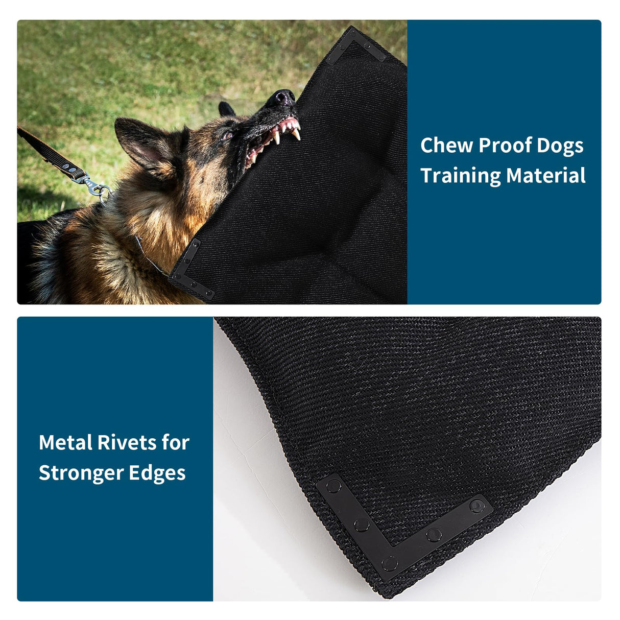 BALAPET Chew Proof Dog Bed with Metal Rivet Corner for Large Dogs, Stable Kennel Pad Mat for Teething Puppy, Durable Indoor Outdoor Crate Pad for Medium Dog Crates, 41"x28"