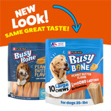 Purina Busy Bone Adult Dog Chew Bone Treats, Peanut Butter - 10 ct. Pouch
